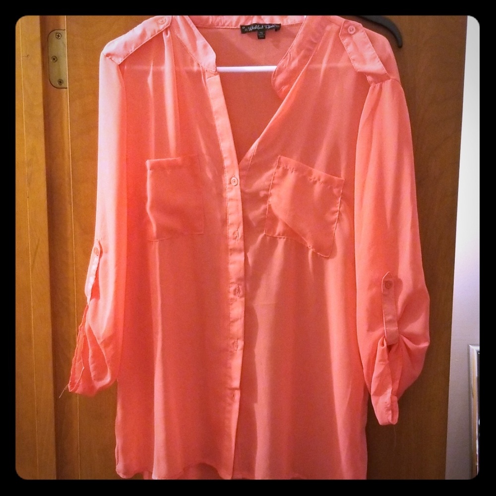 Coral Blouse